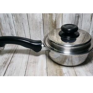 Saladmaster Versa Tec TP304-316 1.5 qt Sauce Pan w/Vapo-Lid & Long Handle Sys 7